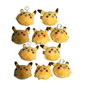 Pokemon Pikachu Clip-On Plushie Keychain set of 10Pk Pokémon